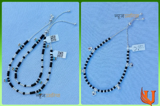 New year black beads silver anklets : नए साल में काले मोती वाली धागा पायल करें स्टाइल मिलेंगे अद्भुद लाभ