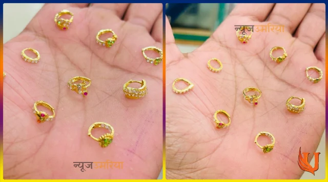 Jodhpuri gold nosepins : लाइटवेट गोल्ड जोधपुरी नोज पिन करें स्टाइल दमक उठेगा चेहरा