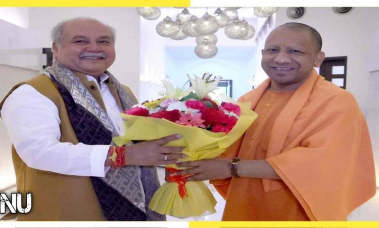 MP विधानसभा अध्यक्ष नरेंद्र सिहं तोमर ने उत्तरप्रदेश के मुख्यमंत्री योगी आदित्यनाथ से की मुलाकात