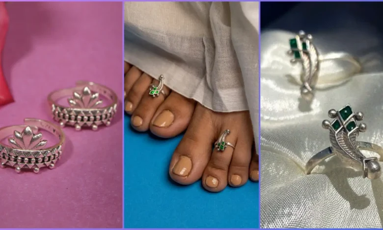 Silver toe rings design : चांदी की बिछिया लगा देगी खूबसूरती में चार चांद