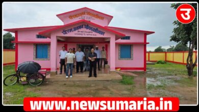 (उमरिया) सीईओ जिला पंचायत ने निर्माण कार्यों का किया निरीक्षण