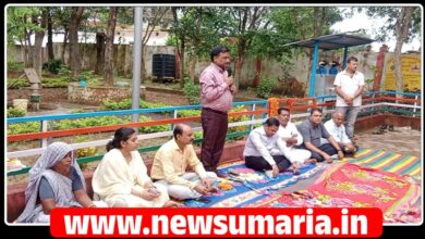 (उमरिया) पठारी में नवांकुर सखी हरियाली यात्रा संपन्न